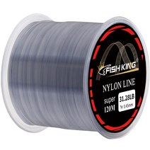 튼튼한 나일론 모노필라멘트 바위 바다 낚시줄 120M 0.14mm-0.5mm 4.13LB-34.32LB 스레드 벌크 스풀 낚시 태클, gray