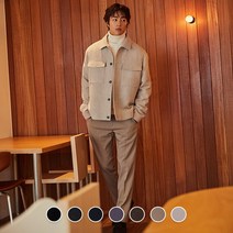 [지오다노] 112915 브러시드 테이퍼드 히든밴딩 슬랙스
