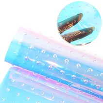 투명고무판 책상 고무판 고무매트 David 반짝이는 투명 비닐 인조 가죽 액세서리 DIY 홈 텍스타일 장식 매듭 가방 20x33cm c11126