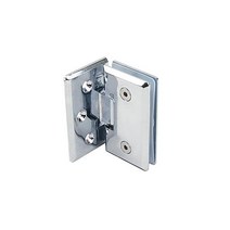 샤워부스용 유리경첩(L형) / 직각 유리용 경첩 벽고정 정첩 강화도어 욕실 화장실 유리문 부속품 칸막이, 1개