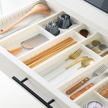 윤마켓 센스맘의 주방 싱크대 서랍 트레이 정리함 정리트레이, 화이트 슬림