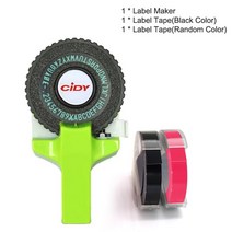 스티커인쇄기 라벨제작 폼텍라벨지 스티커라벨기CIDY 미니 휴대용 프린터 DIY Handhold 타자기 라벨 메이커, 03 green_01 기타 (ae˚) frequ