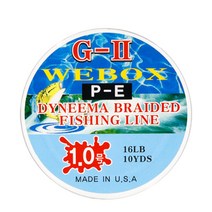 WEBOX G-2 PE합사 10YDS (민물목줄) PE라인, 1.5호