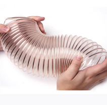 PU 우레탄 와이어 호스 동도금 파이프 투명 신축 튜브, 내경 230mm*1.2mm