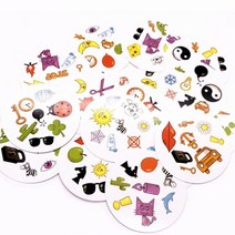 보드게임 spot board games mini style for kids like it 클래식 교육 카드 영어 버전 홈 파티 재미 타로 게임, 일일