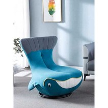 동물 의자 스툴 보조 거실 키즈 패브릭 미니 체어 고래, 그린 회전 불가능 고탄력 스폰지
