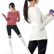 그리니치 짐웨어 입술라인 셔링티셔츠 요가복 sr1013c 6컬러