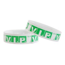 웨딩 방명록 파티 종이 팔찌 합성 Tyvek 스티커 인쇄 패턴 로고 카드 100 개, [01] 250x19mm, [10] VIP green