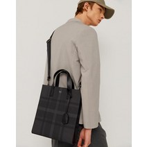 23SS [NEW TOTE] 스몰 블랙 타탄체크 토트백 DBBA3E976BK