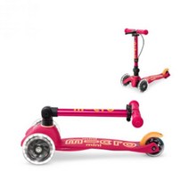 마이크로킥보드 미니 폴더블 디럭스 LED 루비레드 접이식 폴더 어린이 유아 아동 아기 유아용 세발 킥보드