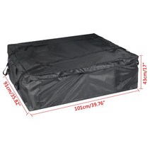 420D 방수 카고 백 자동차 루프 캐리어 범용 수하물 가방 보관 큐브 여행 캠핑 보관함, 01 S-101X91X43CM