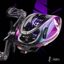 Histar 6+1 BB 마그네틱 제동 4kg 드래그 7.1:1 기어비 블랙 기사 II 초경량 미물 버전 베이트 캐스팅 낚시릴, 자색