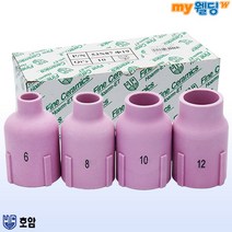 호암 TIG 티그 용접 알곤 토치 세라믹 노즐 단지형 대형 (10개입), 19ø（#12）