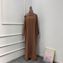 2 조각 일치하는 이슬람 세트 히잡 드레스 일반 eid abayas 여성용 두바이 오픈 아바야 터키 내부 드레스 아프리카 이슬람 의류
