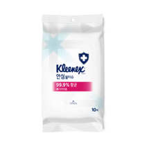 크리넥스 항균 안심 물티슈 휴대용 10매, 72팩