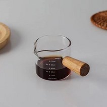 5075100ml 측정 컵 더블싱글 입 우유 주전에스프레소 커피 용품 투명 주방 머그잔, 75ml 3