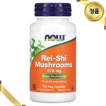 나우푸드 영지버섯 추출물 270mg 100 베지 캡슐 식물성 표고버섯 비건 가루 분말