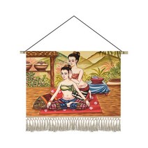우리우리 패브릭 태피스트리 벽걸이 태국풍 그림 장식 홈인테리어 거실 현관 장식-49061, 옵션01