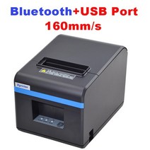 XPRINTER 송장 프린터 택배 라벨기 라벨 출력기 프린터기 xprinter 80mm 열 영수증 pos usb 블루투스 이더넷 포트 자동 커터 지원 android ios, 블루투스와 USB, au 플러그