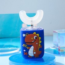 가성비어린이용 전동 칫솔 만화 패턴 360 도 U 모양 음파 충전식 IPX7 방수, 02 2-6 toothbrush