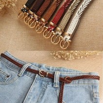 반하나쇼핑 여성 캐쥬얼 가죽 꽈배기벨트