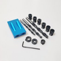 목재 타공 드릴링 가이드 포켓 홀 지그, 포켓 홀 지그(일반형)+드릴비트