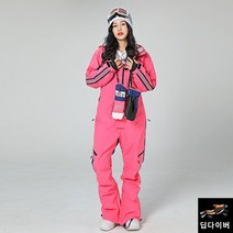 여성 스키복 보드복 상하의일체형 세트 방수 보온