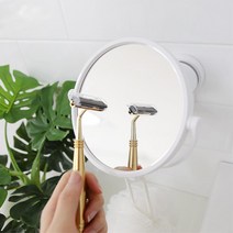 욕실 면도 화장 벽부착 원형 양면 확대거울 침실 신혼집 거실 안방 세면대