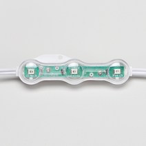 사인전용 LED 3구모듈 렌즈 그린 200개 led연결구 문테두리조명 진열장조명 인테리어조명 LED바 간판조명
