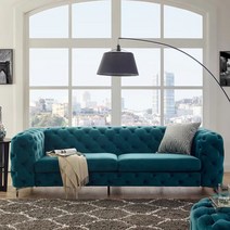 수입쇼파 북유럽 디자인 벨벳 소파 3인 4인, 더블(160x85x80), 밝은 회색