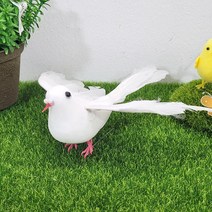 한소픈 비둘기 모형 (소) 1P 인테리어용품 데코소품 미니어처 농장장식 웨딩장식 새모형