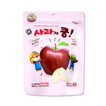 (주)산마을 과일이쿵 유기농과자 어린이과자 사과가쿵, 5개