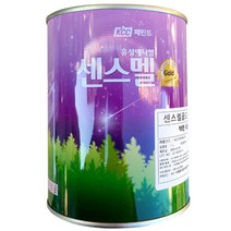 kcc 유성페인트 에나멜페인트 센스멜골드 1L 철재 목재 난간 방화문, 흑색(무광)