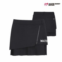 마스터바니에디션 골프 masterbunnyedition여성 플리츠 언발 큐롯 스커트 M421A1PC367_BK, 001, BK
