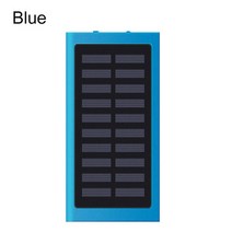 20000mah 휴대용 외부 배터리 태양열 발전 은행 2.1a 스마트 폰 powerbank용 고속 충전기 이중 usb 출력 poverbank, 푸른