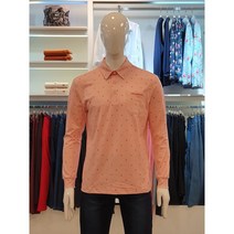 이동수 골프웨어 이동수골프 골프공 모티브프린트 기모카라티셔츠 H0D-TS0810