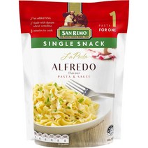 San Remo 산리모 라 파스타 알프레도 싱글 스낵 Pasta Alfredo 80g 12팩, 12개