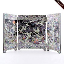 장태복 작품 H.jin 나전칠기 자개 병풍 (송학 십장생) 외국인 바이어 거래처 해외 손님 홈스테이 전통 선물 기념품 답례품 인사동, B. 십장생