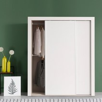 라오르 6자(1770mm) 슬라이딩옷장, 화이트(무광)