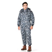 겨울작업복 스즈끼복 일체형작업복 정비복 현장복 패딩작업복 밀리터리작업복 PW-S71, (PW-S71)+2XL(105)