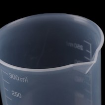 투명 주방 실험실 플라스틱 부피 비커 측정 컵 2 개 250ml/150ml/50ml/25ml, 100 미리리터
