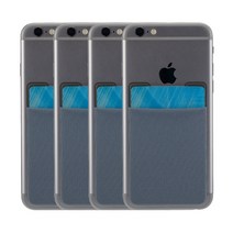 신지모루 파스텔 멀티 스마트 파우치, Blue grey, 4개입