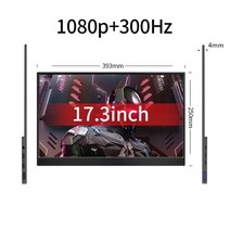 Xbox PS4/5 스위치 노트북용 휴대용 모니터 금속 쉘 스크린 게임 디스플레이 15.6 인치 17.3 144Hz 240Hz 300Hz 1MS HDR, [04] 17.3inch 300hz, [05] EU 플매트 카펫 러그