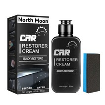 자동차 광택제 복원제 컴파운드 물왁스 코팅 페인트 클렌져 왁스 코팅 100 ml 자동차 복원제 스펀지 가죽 부품 리퍼브 클리너 자동차 내장 외장 수리 자동차 보호