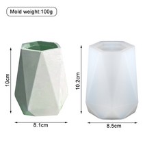 석고 트레이 몰드 시멘트 화분 실리콘 콘크리트 꽃병 다이아몬드 펜 홀더 수지 보관 병, [03] 01-L