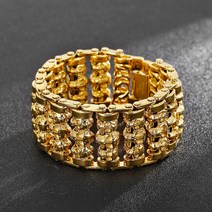 35mm 해골 멀티플 스컬 와이드 남자 팔찌