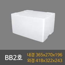 택배용 식품용 BB2호(8ea) 스티로폼박스, 1개