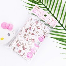 헬로키티 어린이용 플리츠 마스크 10P 일회용 부직포 비말차단 3중필터 초등학생 캐릭터 패션 귀여운, 1개