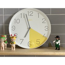 무소음 벽시계 저소음 DIY 시계 직접만드는 셀프페인팅 sati 벽시계 사띠시계, 잔디