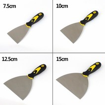 SOCEAN 벽지 작업 스티커 제거 스크래퍼 수공구 헤라 바닥 긁개 전단지 제거칼 껌 자국 긁기 껌칼 유리 청소 이중 볼트 끌 수공구 나이프 SCAUPER 삼각 헤라 벽 청소 CHISEL, 12.5cm